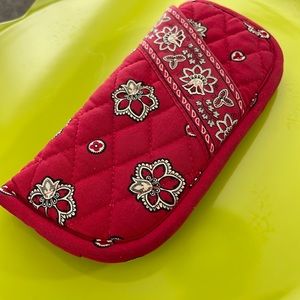 Retired Vera Bradley Rare Red Bandanna Eyeglass Case